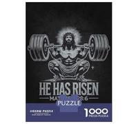 Puzzle Da 1000 Pezzi Per Adulti, Regali He Has Risen - Jesus Squat Workout Puzzle Per Adulti, Giochi Divertenti, Regali Divertenti E Umoristici Per Amici E Familiari 70x50cm/1000pcs