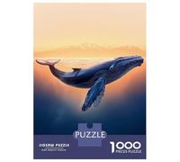 Puzzle Da 1000 Pezzi Per Adulti, Regali Humpback Whale Sunset Puzzle Per Adulti, Giochi Rilassanti, Corsa Di Velocità Manuale, Regalo Di Compleanno, Regali, 38x26cm/1000pcs