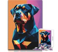 Puzzle da 1000 pezzi per adulti, regali, il mio cane Rottweiler, gioco educativo per famiglie, sfida difficile, idee regalo, dimensioni 38x26cm
