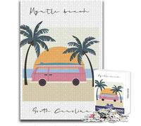 Puzzle da 1000 pezzi per adulti, regali, illustrazione di Myrtle Beach, Carolina del Sud, gioco stimolante, giocattoli, decorazione perfetta, giocattolo, decorazione da parete, dimensioni 38x26cm