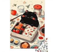 Puzzle Da 1000 Pezzi Per Adulti, Regali Japanese Bento Box with Cat Puzzle Giochi Rilassanti Difficile Difficile Regalo Di Compleanno, Regali, 70x50cm/1000pcs