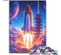 Puzzle da 1000 pezzi per adulti, regali, lancio di razzi, gioco per famiglie, antistress, sfida difficile, rafforza l'amore tra coppie dimensioni 26x38cm