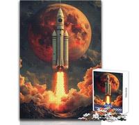 Puzzle da 1000 pezzi per adulti, regali, lancio di un razzo su Marte, rilassante, divertente, tempo libero, giocattolo di alta qualità, taglio preciso, dimensioni 38x52cm
