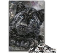 Puzzle da 1000 pezzi per adulti, regali leopardo bianco e nero per età 14+, giochi educativi per adulti e adolescenti, regalo artistico 50x75cm