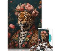 Puzzle da 1000 pezzi per adulti, regali, leopardo fantasy, giocattoli educativi per imparare, attività divertenti a casa, regalo di compleanno, regali di viaggio 38x26cm