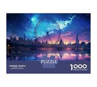 Puzzle Da 1000 Pezzi Per Adulti, Regali London Eye Cityscape Reflection Puzzle Per Adulti, Giochi Per Famiglie, Regalo Di Compleanno, Regalo Di Compleanno, Regali, 70x50cm/1000pcs