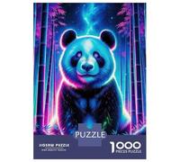 Puzzle Da 1000 Pezzi Per Adulti, Regali Magical Neon Panda 01 Puzzle Fai Da Te, Giocattoli, Un'opera D'arte, Regali Per Amici E Familiari 70x50cm/1000pcs