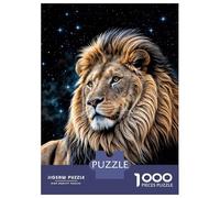 Puzzle Da 1000 Pezzi Per Adulti, Regali Majestic Lion Under Stars Puzzle Fai Da Te, Giocattoli, Un'opera D'arte, Regali Per Amici E Familiari 52x38cm/1000pcs
