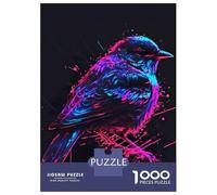Puzzle Da 1000 Pezzi Per Adulti, Regali Neon Bird Art Puzzle Giochi Rilassanti Difficile Difficile Regalo Di Compleanno, Regali, 52x38cm/1000pcs