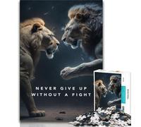 Puzzle da 1000 pezzi per adulti, regali "Non mollare mai la motivazione", puzzle da 1000 pezzi, rafforza l'amore tra coppie dai 14 anni in su (dimensioni 38x26cm)