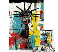 Puzzle da 1000 pezzi per adulti regali originali della Statua della Libertà Pop Art giocattolo educativo regali di Babbo Natale segreto gioco rompicapo ogni pezzo è unico - (dimensioni 38x52cm)
