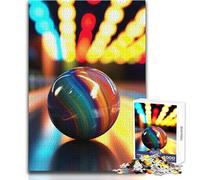 Puzzle da 1000 pezzi per adulti, regali, palla da bowling arcobaleno, gioco educativo per famiglie, sfida difficile, idee regalo, dimensioni 38x26cm