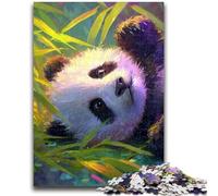 Puzzle da 1000 pezzi per adulti, regali Panda nella foresta di bambù, 1000 pezzi per adolescenti, regali di Babbo Natale segreto per età 14 anni in su (26x38cm)