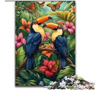 Puzzle da 1000 pezzi per adulti, regali, pappagallo della giungla, giocattoli educativi per l'apprendimento, giochi per famiglie, regali e compleanni unici dimensioni 26x38cm