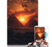 Puzzle da 1000 pezzi per adulti,regali per adolescenti con piramidi egizie,per ammazzare il tempo durante le vacanze a casa,con pezzi completamente interconnessi e di forma casuale (38x26cm)