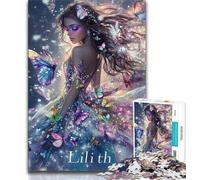 Puzzle da 1000 pezzi per adulti regali per adolescenti puzzle a forma di farfalla e fata gioco a quiz decorazione da parete regali unici per compleanno e Natale 75x50cm