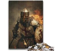 Puzzle da 1000 pezzi per adulti, regali per adolescenti, puzzle dei Cavalieri Templari, gioco a quiz, decorazione da parete, regali unici per compleanno e Natale (26x38cm)