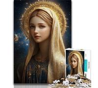 Puzzle da 1000 pezzi per adulti, regali per adolescenti, puzzle sulla Vergine Maria, interessanti per ridurre lo stress e interagire con i genitori (dimensioni 38x26cm)