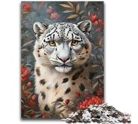 Puzzle da 1000 pezzi per adulti, regali per adulti, puzzle del leopardo delle nevi, antistress, per ammazzare il tempo durante le vacanze, per migliorare l'amore tra coppie (75x50cm)
