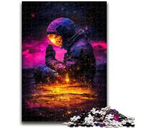 Puzzle da 1000 pezzi per adulti, regali per astronauti seduti sulla luna, puzzle per adolescenti, per giochi educativi, giocattoli, regali di compleanno, regali, arte murale 50x75cm