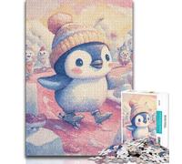 Puzzle da 1000 pezzi per adulti, regali per bambini, puzzle con pinguino per adolescenti, rompicapo, regalo di compleanno per uomini (dimensioni 75x50cm)