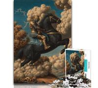 Puzzle da 1000 pezzi per adulti, regali per cavalieri medievali, puzzle per adolescenti, interessanti per ridurre lo stress e favorire l'interazione genitore-figlio (dimensioni 38x26cm)