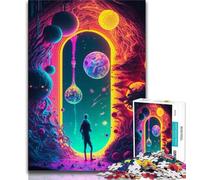 Puzzle da 1000 pezzi per adulti regali "Porta verso l'ignoto" 1000 pezzi per adulti giochi divertenti per famiglie ideale come regalo per tutta la famiglia 75x50cm