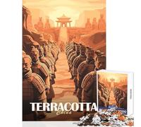 Puzzle da 1000 pezzi per adulti regali poster dell'esercito di terracotta decorazioni per la casa giocattoli regali di compleanno gioco educativo interessante riduzione dello stress dimensioni 50x75cm