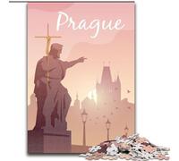 Puzzle da 1000 pezzi per adulti, regali Praga, gioco stimolante, giocattoli, offerte come regali per tutta la famiglia per età 14+ (26x38cm) 1000 pezzi
