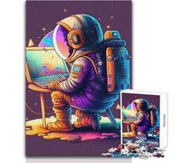 Puzzle da 1000 pezzi per adulti, regali, programmatore nello spazio, rilassante, divertente, tempo libero, giocattolo di alta qualità, taglio preciso, dimensioni 38x26cm