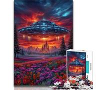 Puzzle da 1000 pezzi per adulti regali puzzle alieni UFO per adulti regali di compleanno unici per bambini dai 14 anni in su 75x50cm
