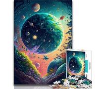 Puzzle da 1000 pezzi per adulti regali puzzle con paesaggi spaziali pazzi per adulti antistress sfida difficile regali di Babbo Natale segreto 75x50cm