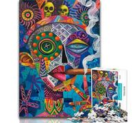 Puzzle da 1000 pezzi per adulti regali puzzle con ritratti dipinti a olio per adulti giocattoli per l'intrattenimento della famiglia con poster abbinato e foglio di quiz 38x26cm