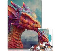 Puzzle da 1000 pezzi per adulti, regali, puzzle di draghi volanti per adulti, giocattoli educativi per l'apprendimento, giochi per famiglie, regali e compleanni unici (dimensioni 75x50cm)
