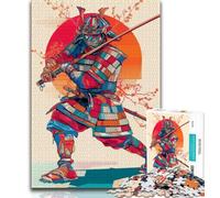 Puzzle da 1000 pezzi per adulti, regali, puzzle Samurai per adolescenti, interessanti per ridurre lo stress e interagire con i genitori (dimensioni 38x26cm)