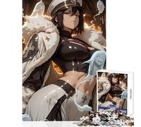 Puzzle da 1000 pezzi per adulti regali ragazza anime con fantasmi in ambientazione di Halloween decorazione per la casa giocattoli regalo divertente gioco rompicapo sfida educativa dimensioni 50x75cm