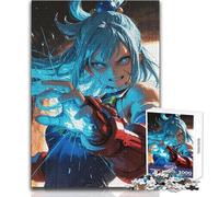 Puzzle da 1000 pezzi per adulti, regali, ragazza anime con potere energetico, gioco rompicapo antistress, fantastici regali e giocattoli (dimensioni 38x52cm)