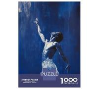 Puzzle Da 1000 Pezzi Per Adulti, Regali Reaching Higher - Ballet’s Passion And Grace Male Ballet Dancer Painting Puzzle Fai Da Te, Giocattoli, Un'opera D'arte, Regali Per Amici E Familiari 70x50cm/10