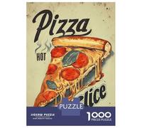 Puzzle Da 1000 Pezzi Per Adulti, Regali Retro Pizza Vintage Hot Slice Wall Art Puzzle Giochi Rilassanti Difficile Difficile Regalo Di Compleanno, Regali, 38x26cm/1000pcs