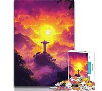 Puzzle da 1000 pezzi per adulti, regali Rio de Janeiro Brasile, puzzle di Cristo, giocattolo educativo, divertenti giochi per famiglie, arredamento unico per la casa (dimensioni 75x50cm)