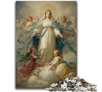 Puzzle da 1000 pezzi per adulti, regali Ritratto di Maria la Madre, 1000 pezzi per adolescenti, regali di Babbo Natale segreto per età 14 anni in su (26x38cm)