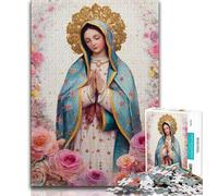 Puzzle da 1000 pezzi per adulti, regali, ritratto di Maria, la madre, gioco per famiglie, antistress, sfida difficile, rafforza l'amore tra coppie (38x26cm)