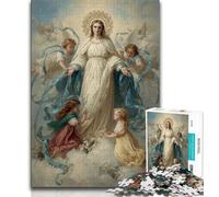 Puzzle da 1000 pezzi per adulti regali ritratto di Maria la madre puzzle per adolescenti ideali come regali per tutta la famiglia dai 14 anni in su 75x50cm