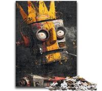 Puzzle da 1000 pezzi per adulti, regali Robot nello stile di Basquiat, gioco per famiglie, antistress, sfida difficile, un'opera d'arte per bambini dai 14 anni in su, 50x75cm