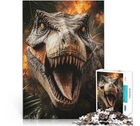 Puzzle da 1000 pezzi per adulti, regali Ruggito del T-Rex Fatto di carta,Adatto a persone dai 14 anni in su Giocattoli stimolanti Donazione di opere d'arte。misurare:38x52cm/14.96x20.47pollice