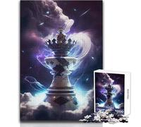 Puzzle da 1000 pezzi per adulti, regali, scacchi, torre dell'universo, rompicapo, giochi per famiglie, analisi e logica, giocattoli fai da te, dimensioni 38x52cm