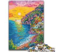 Puzzle da 1000 pezzi per adulti, regali Seaside City per età 14+, gioco intellettuale, regali di compleanno di Natale, 50X75CM