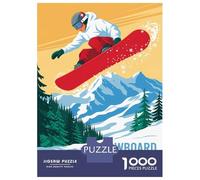 Puzzle Da 1000 Pezzi Per Adulti, Regali Snowboard Switzerland Vintage Travel Puzzle Per Adulti, Gioco Rompicapo, Analisi E Logica, Regalo Di Compleanno, Regali, 70x50cm/1000pcs
