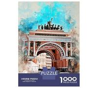 Puzzle Da 1000 Pezzi Per Adulti, Regali St Petersburg Watercolor Puzzle Per Adulti, Gioco Rompicapo, Analisi E Logica, Regalo Di Compleanno, Regali, 38x26cm/1000pcs