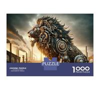 Puzzle Da 1000 Pezzi Per Adulti, Regali Steampunk Mechanical Lion Statue Puzzle Per Adulti, Giochi Per Famiglie, Regalo Di Compleanno, Regalo Di Compleanno, Regali, 52x38cm/1000pcs